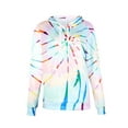thumbnail image 6 of Capreze Ladies Sweatshirts Long Sleeve Hoodies Hooded Neck Sweatshirt Athletic Pullover Tie Dye Peacock Blue XXL, 6 of 6