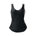 thumbnail image 4 of Swim 365 Women's Plus Size Sarong V-Neck Tummy Control One-Piece Swimsuit, 4 of 6