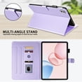 thumbnail image 4 of for Honor Pad 10/Honor Tablet 10 12.1 inch Case, Rhombus Pattern Multiple Viewing Angles Stand Slim Folio Cover (Purple), 4 of 6