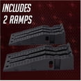 thumbnail image 3 of 13" W Stackable Plastic  Service Ramps - 16,000 lb. GVW Capacity per Pair, Lightweight High- Grid Design, 6.25" Lift Height, Built-in Handles, 3 of 6