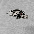 thumbnail image 2 of Women's Antigua  Heather Gray Baltimore Ravens Layout V-Neck Polo, 2 of 2