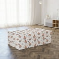 thumbnail image 3 of Forest Foldable Mattress, Deer Face in Floral Design, 78.7" x 47.2", Rust Rose and Dark Blue Grey, by Ambesonne, 3 of 6