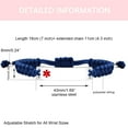 thumbnail image 6 of Uloveido Medical Alert ID Bracelet Laser Engraved Adjustable Wristband for Men Women Emergency First Aid, Handmade String Braided Health Alert Engraved Bracelet Y3944, 6 of 6