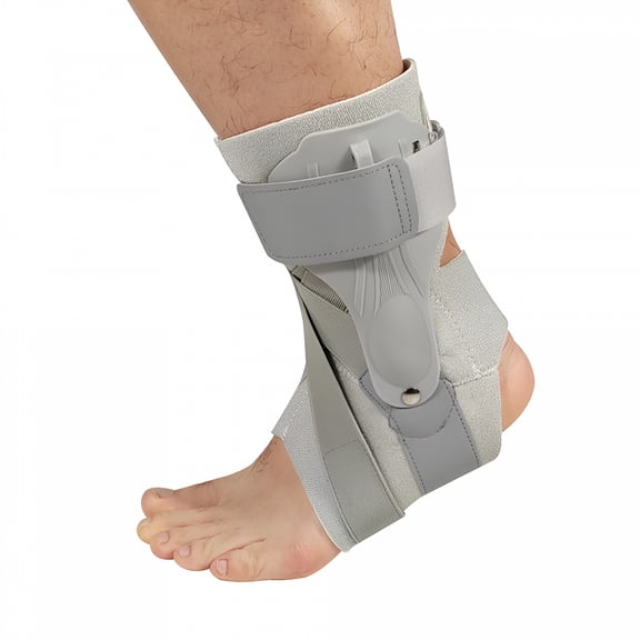 XIRQI Ankle Sprained Support Brace Ankle Splint Stabilizer Protector for Sprained Ankle Injury Recovery Achilles Tendonitis Men Women (1PC Gray Ankle Brace,L)