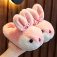 thumbnail image 2 of Otqutp Kids Toddler Bunny Slippers Boys Girls Cute Animal Indoor House Shoes Non-Slip Slippers Warm Plush Fuzzy Shoes, 2 of 9
