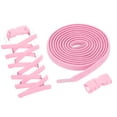 thumbnail image 1 of Uxcell 2 juegos de cordones elásticos sin atar, cordones planos sin nudos, cuerdas elásticas para zapatillas de adultos, rosa, 1 of 6