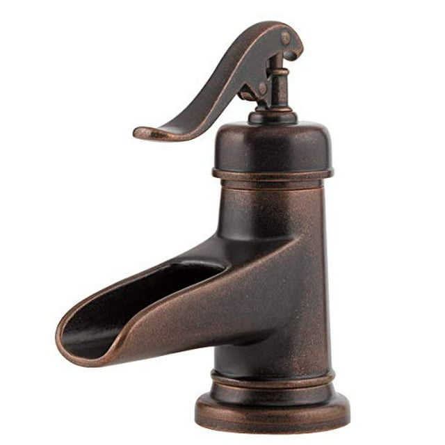 Pfister LF042YP0U Ashfield Single Control 4" Centerset Bathroom Faucet in Rustic Bronze, Water-Efficient Model
