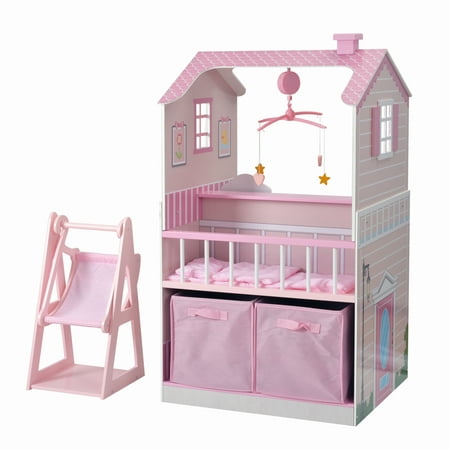 Teamson Kids All in One Baby Doll Nursery Station for 18″ Dolls