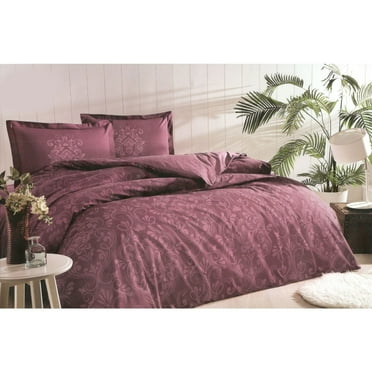 OZDILEK Nevresim Takimi - Linen Set Ranforce Cift Kisilik - Queen Murdum Antico