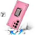 thumbnail image 3 of TJS for Samsung Galaxy S25 Ultra Phone Case, [Military Grade] Heavy Duty Magnetic Support Ring Kickstand Cover for Galaxy S25 Ultra (Pink), 3 of 7