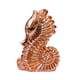 thumbnail image 5 of Escultura de caballito de mar, pisapapeles de cerámica, figurita decorativa, regalo de cumpleaños Oro rosa, 5 of 9