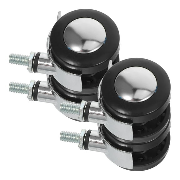 LOLIPPYY 4Pcs Compact Multi Color Swivel Casters with Built in Brake for Retail Display Mobility