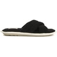thumbnail image 3 of Floopi Women's Soft Criss Cross Slide W/Quilted Terry Stitch Open Toe Slipper W/ Memory Foam, 3 of 5