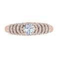 thumbnail image 3 of 1 Carat Prong Set Diamond Engagement Ring in 10K Rose Gold (Ring Size 7.75), 3 of 4