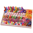 thumbnail image 4 of Horquillas para el pelo para niños, juego de combinación de horquillas para el pelo, caja de regalo, diadema para bebé, accesorios para el pelo con pinza lateral para niñas, cuerda para el pelo de, 4 of 5
