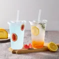 thumbnail image 4 of Vasos de plástico con tapa, vasos desechables para café helado, batido, bebidas frías, suministros para fiestas de cumpleaños, 12/16OZ, 50 unidades por juego, 4 of 5
