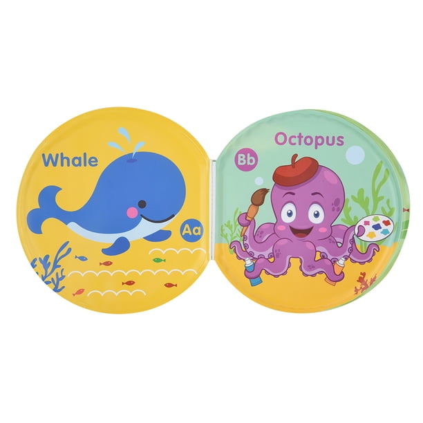 Libro Impermeable Libro De Baño Bebé Niños Aprendizaje Temprano Dibujos Animados Libros De Tela Divertidos Juguetes Peces Marinos