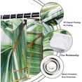 thumbnail image 6 of Tropical Plants Shower Curtain, Green Botanical Palms Monstera Leaf Gold Banana Leaves Bathroom Curtain Home Decor Waterproof Fabric Machine Washable with 12 Hooks, 6 of 6