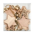 thumbnail image 4 of Colgante Hueco De Madera Para árbol De Navidad, 2x10 Uds., Con Cuerdas Para Decoración De Invierno, Estrella, 4 of 8