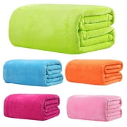 Zhaomeidaxi Fleece Bed Blankets Soft Lightweight Plush Fuzzy Cozy Luxury Blanket Microfiber