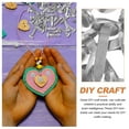 thumbnail image 2 of 50Pcs Mini Scrapbook Brads Metal Handicraft Nails for DIY Use Golden Color, 2 of 9