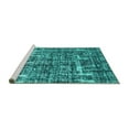 thumbnail image 2 of Ahgly Company Machine Washable Indoor Round Persian Turquoise Blue Bohemian Area Rugs, 6' Round, 2 of 4