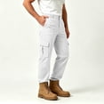 thumbnail image 2 of LONKITO Cargo Pants for Men, Lightweight Multi-Pockets Outdoor Hiking Pants Elastic Waist Straight Leg Work Pants, Size M-3XL, 2 of 8