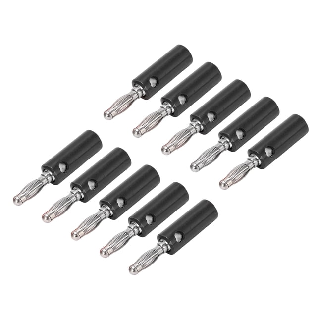 Conector de clavija tipo banana, 10 piezas 22.090 Conector tipo banana tipo banana de 4 mm Diseño aerodinámico con conector tipo banana para linterna