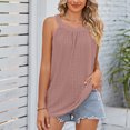 thumbnail image 2 of ZyeKqe Womens Tank Tops Eyelet Crewneck Casual Summer Tops Basic Sleeveless Shirts Loose Fitted, 2 of 6