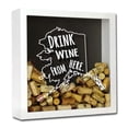 thumbnail image 2 of Torched Alaska Wine Cork Shadow Box Wall Mount Decor 13"x13"x3" Black, 2 of 8