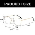 thumbnail image 2 of Blue light blocking computer glasses personalized cat's eye clear lens glasses frame, 2 of 5