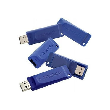 Verbatim 99121 8 GB Classic USB 2.0 Flash Drive - Blue (5/Pack)