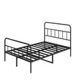 thumbnail image 5 of PORKISS Full Size Bed Frame, Heavy Duty Metal Platform Bed with Headboard and Footboard, Full Bed Frame No Box Spring Needed, Black, 5 of 9