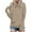 Khaki, variant on Womens Tops, Summer Womens Casual Long Sleeve Solid Color Hooded Slim T-Shirt Blouse Pullover Tops