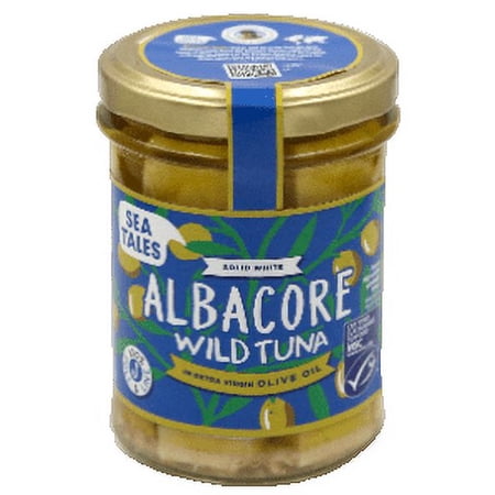 Sea Tales MSC Wild Caught Albacore Tuna in Extra Virgin Olive Oil, Jar