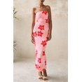 thumbnail image 4 of Vestido largo PRETTYGARDEN para mujer con estampado floral de verano 2025, 4 of 9