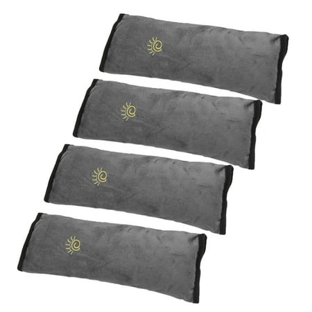 4Pcs Gray Safety Strap Cover Seat Belt Pad Shoulder Cushion for