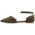 thumbnail image 3 of Journee Womens Lana Buckle Pointed Toe Ballet Flats, Widths Available, 3 of 10