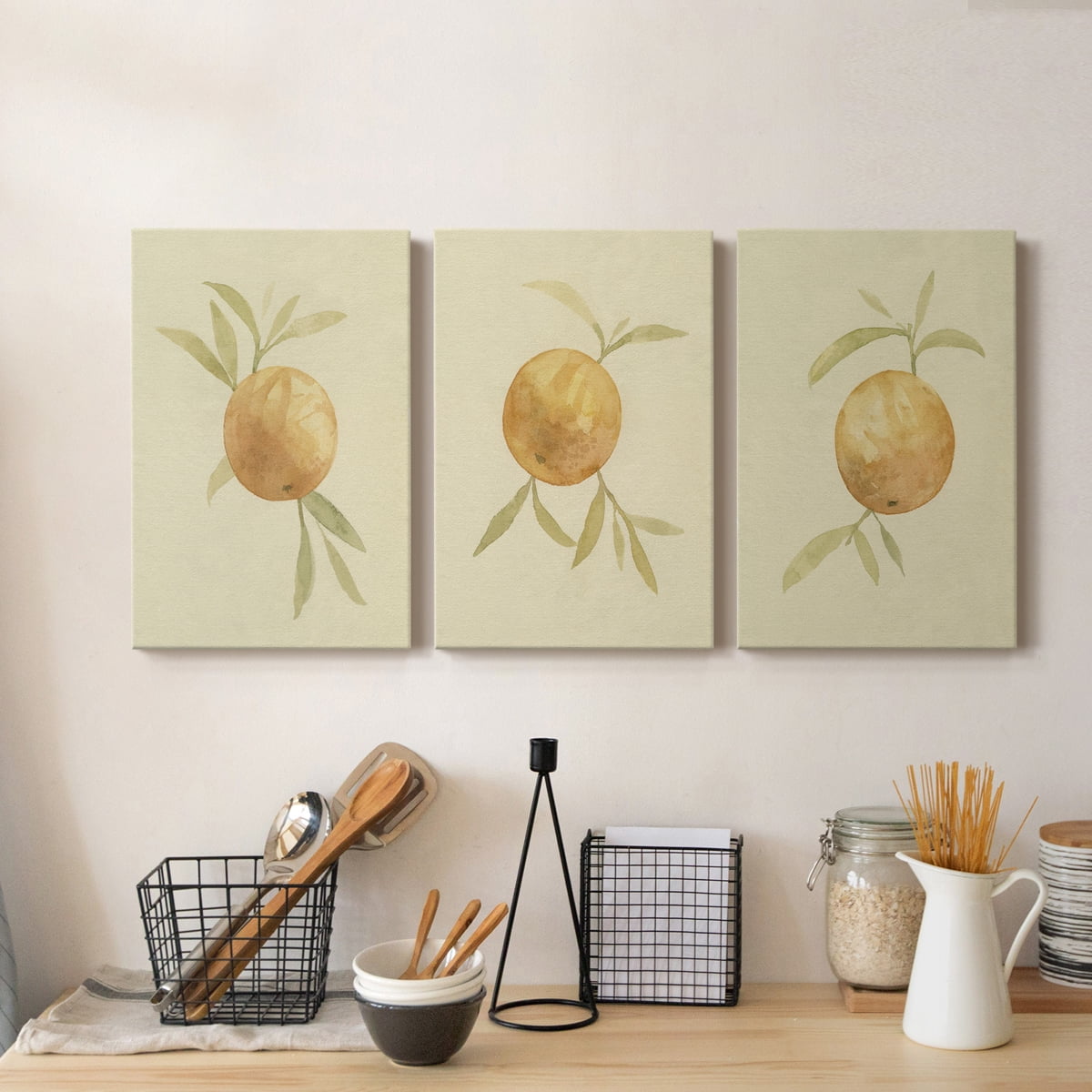 Dappled Oranges I Premium Gallery Wrapped Canvas - Ready to Hang - 12 x 18 Each