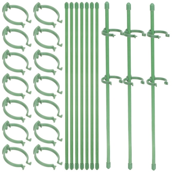 ifundom Plant Support Stakes, Lightweight Green Fiberglass Garden Plant Stakes, , and Compact Design