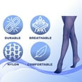 thumbnail image 3 of Grandeur Hosiery Girls' Kids Children's Seamless Fishnet Dance Ballet Tights Pantyhose Stockings Royal Blue 12-14, 3 of 5