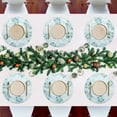 thumbnail image 7 of Ryvnso Hibiscus with Blue and White Round Plate Mats Dining Table Placemat 1 Piece for Holiday Decoration, 7 of 7