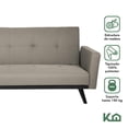 thumbnail image 2 of Sofá Cama Reclinable 3 Personas Sillón Minimalista 2 Posiciones Kingshouse beige 1, 2 of 8