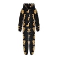 thumbnail image 3 of Pyjama à Manches Longues Imprimé à Capuche pour Filles, Pyjama d'Hiver Décontracté et Chaud, 3 of 6