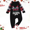 thumbnail image 2 of Odeerbi Christmas Pajamas for Family Holiday Plaid Long Sleeve Family Christmas Pajamas Matching Sets Infant Print Parent-child Suit Two-Piece Sleepwear Xmas Family Matching PJs Set Black, 2 of 5