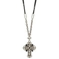 thumbnail image 4 of 1928 Jewelry With Black Beads Cross Pendant Necklace For Women 30 Inches, 4 of 4