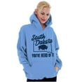 thumbnail image 4 of South Dakota You've Heard Pun Bison Unisex Plus Fleece Graphic Hoodie Brisco Brands 2X, 4 of 5