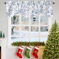 thumbnail image 6 of Tie Up Valance Blue White Spring Floral Valances for Windows Summer Botanical Birds Balloon Shade Valance Window Treatment Short Curtain Valances for Living Room Kitchen Bedroom Bathroom 42"x12", 6 of 8