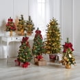thumbnail image 3 of BrylaneHome 2 Ft Fully Decorated Pre-Lit Tabletop Christmas Tree with 20 Warm Lights & Included Urn, Cordless, No Outlet Required, 3 of 5