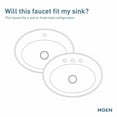 thumbnail image 4 of Moen 6702BN Brushed Nickel Bathroom Faucet, 4 of 8